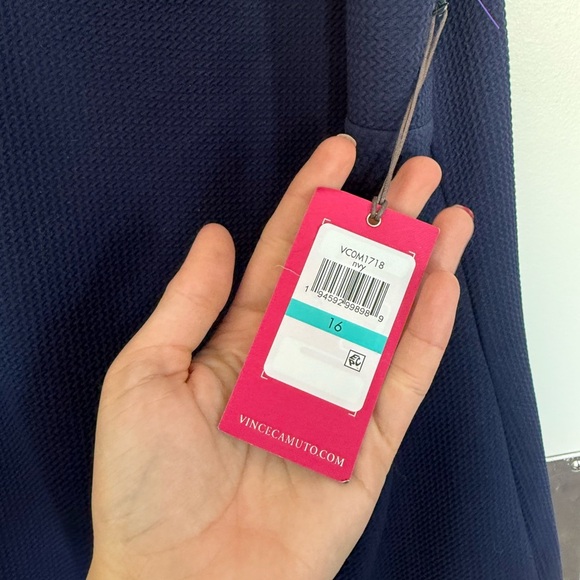 Vince Camuto Deep Blue Midi Dress - Picture 4 of 5